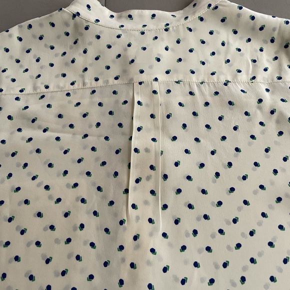 FOSSIL Silk Polka Dot Top - Picture 5 of 7